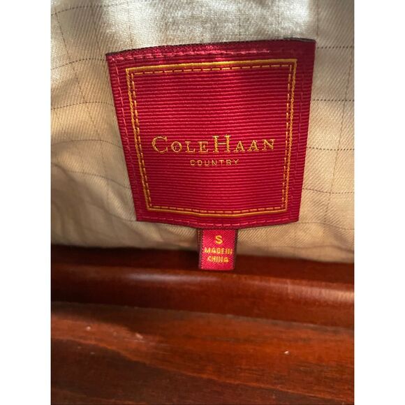 Vintage Cole Haan Country Lightweight Jacket Suede Trim 1990s Size Small - Picture 13 of 14